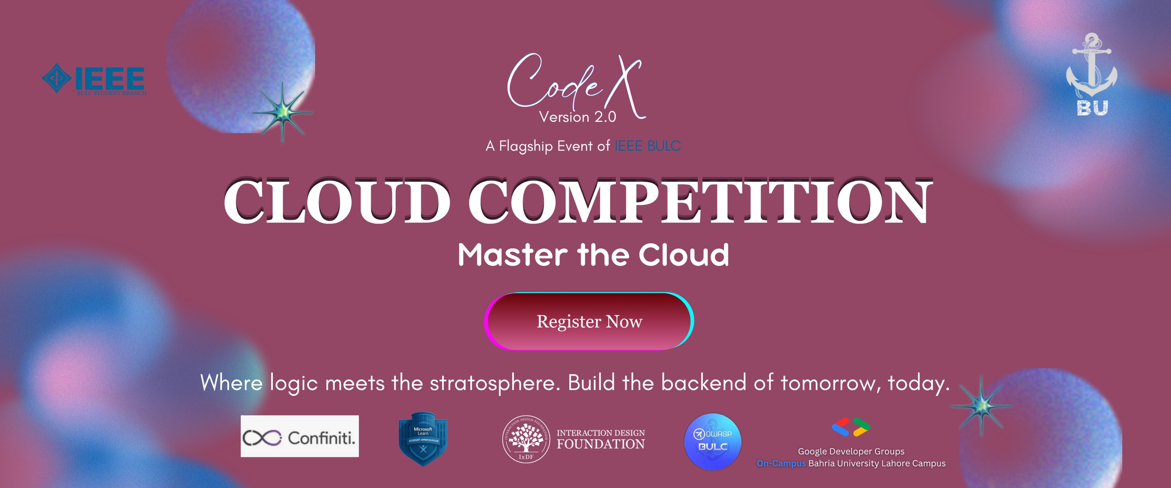 IEEE BULC CodeX Version 2.0 Cloud Competition poster